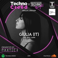 TCP014 - Techno Creed Podcast x Techno Bright - GIULIA (IT) Guest Mix