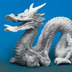 Marble dragon figures