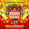 Logan D b2b Nu Elementz ft. Eksman, Azza & Grima @ Breakin Science February 2020 DJ mix artwork - Electronic music tracklist cover image