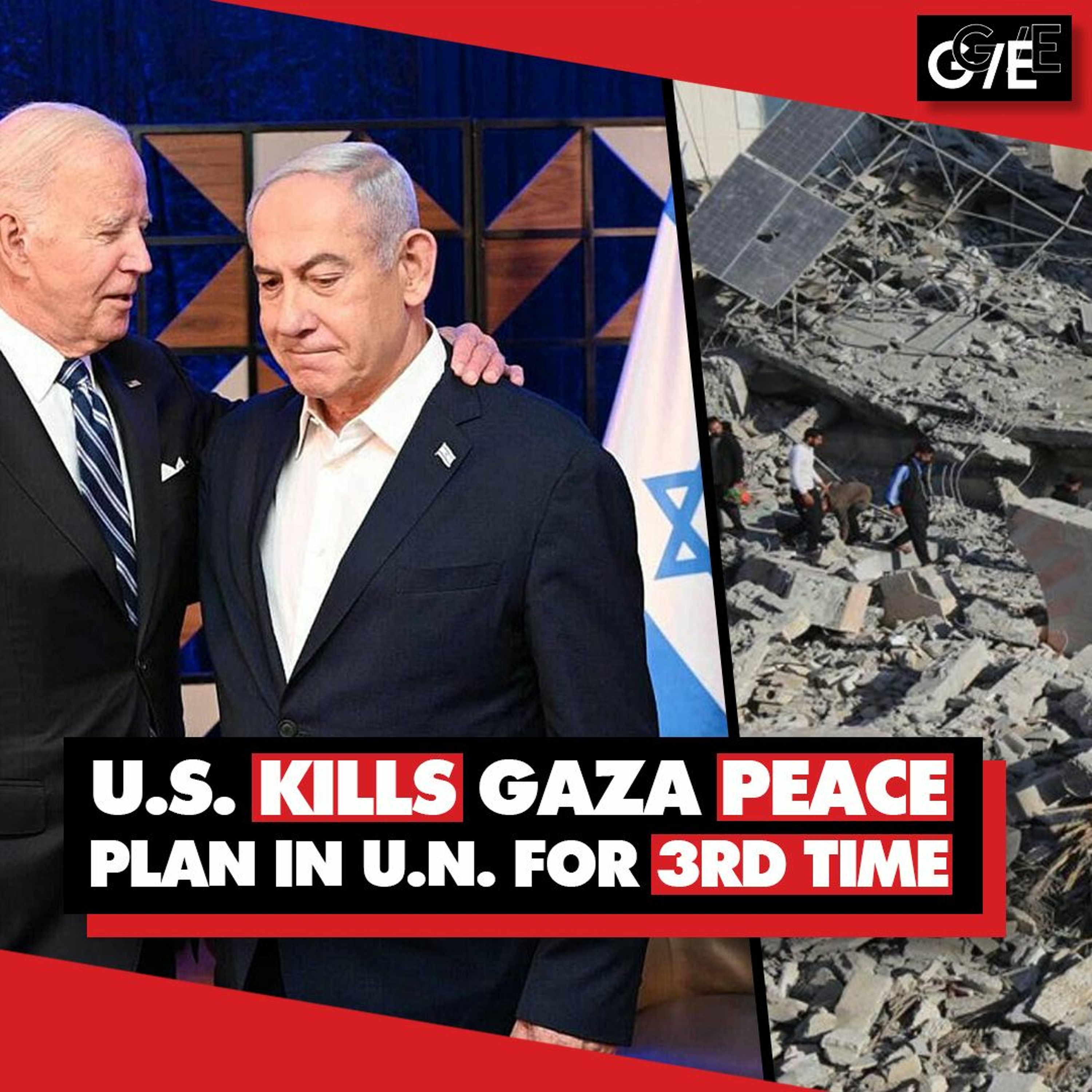 US blocks Gaza peace proposal at UN for 3rd time, holding world hostage