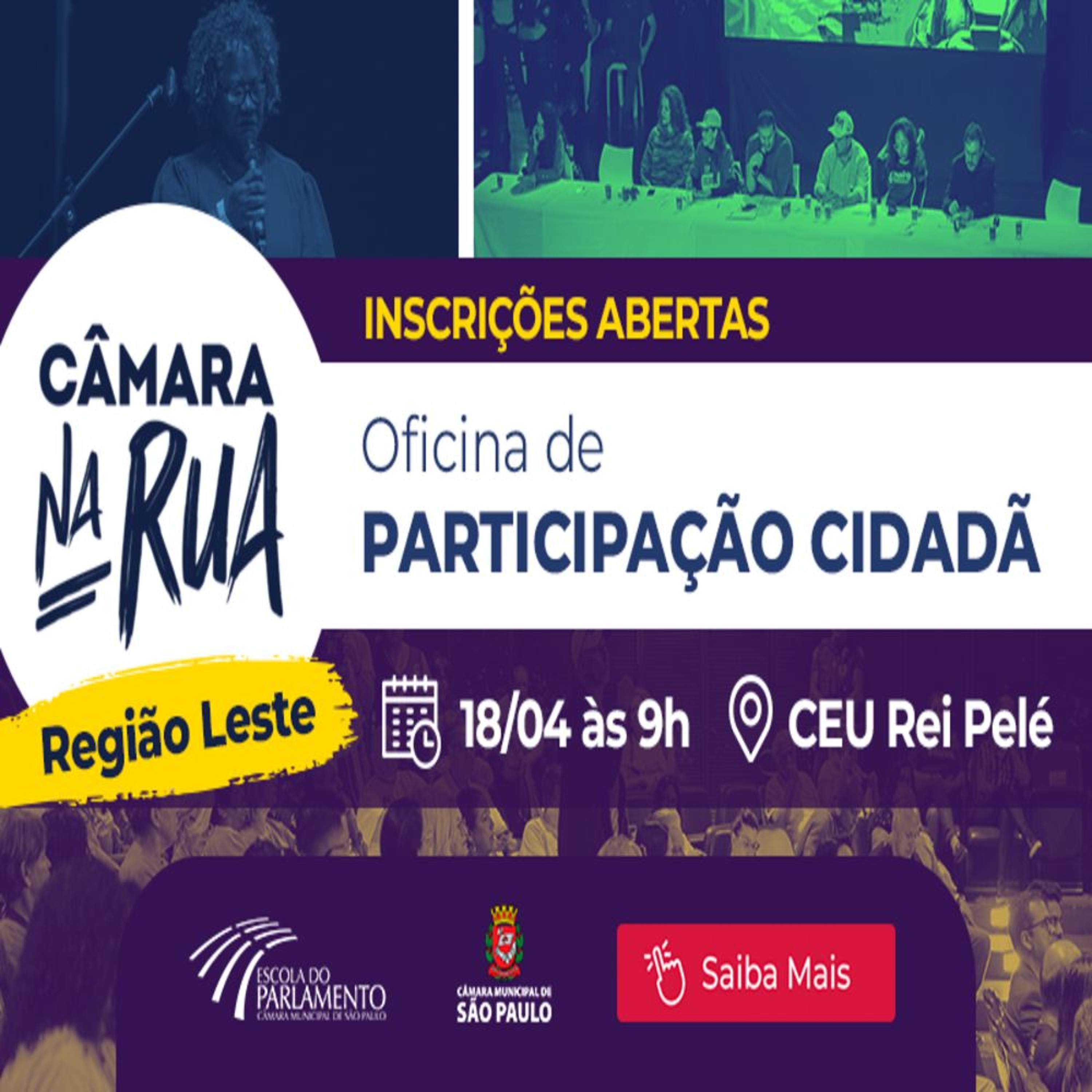 11.04.2026 = ESCOLA DO PARLAMENTO ABRE INSCRIÇÕES PARA 2ª OFICINA  DO CÂMARA NA RUA episode artwork
