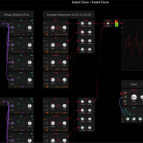 Cloning a Kobol Expander in Bitwig's Poly Grid