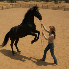 Breaking stallions-  country and western