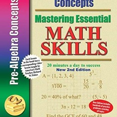 [READ] PDF EBOOK EPUB KINDLE Pre-Algebra Concepts 2nd Edition, Mastering Essential Ma