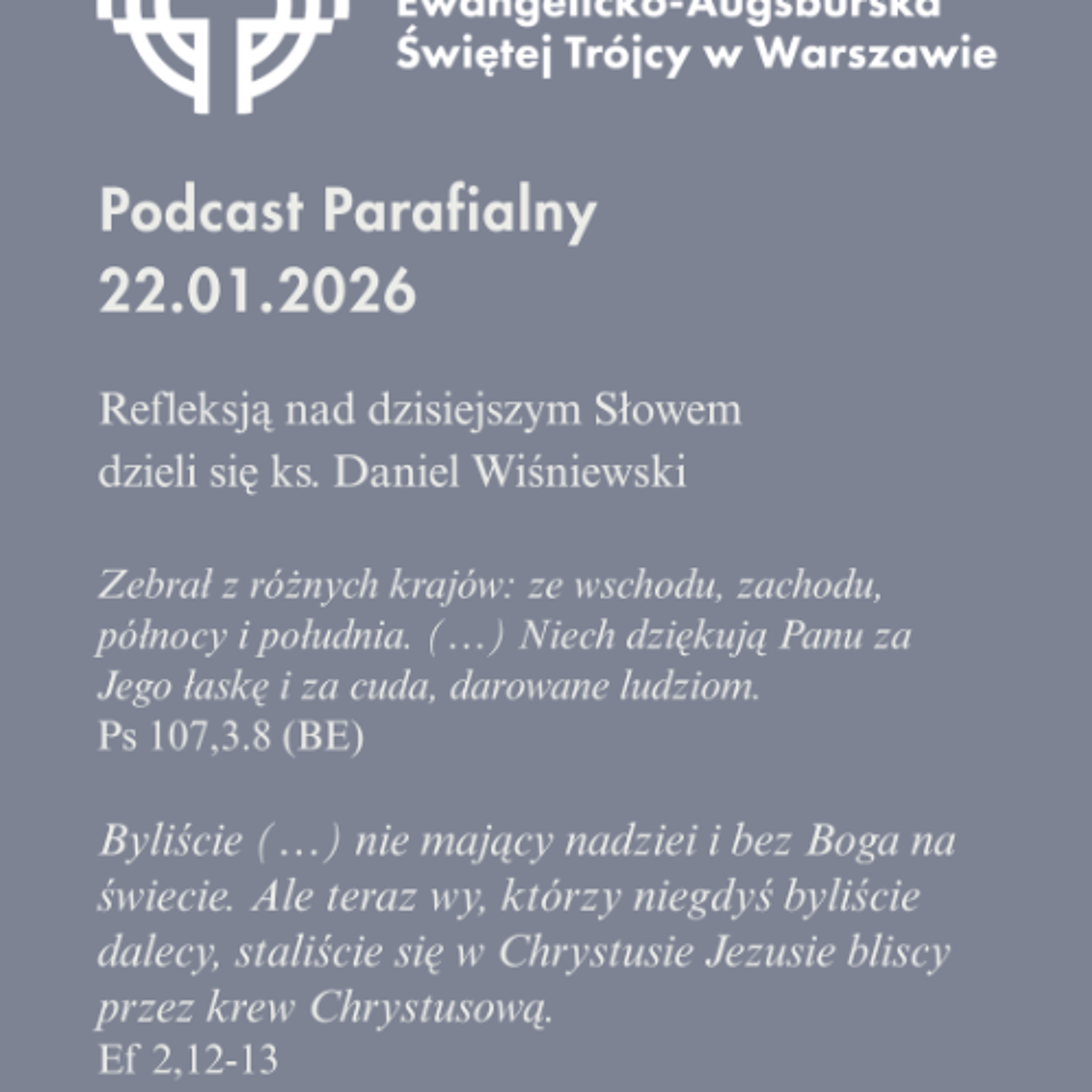 Poranek ze Słowem na 22 stycznia 2026 episode artwork