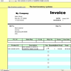 Awesome Simple Invoice Template For Mac