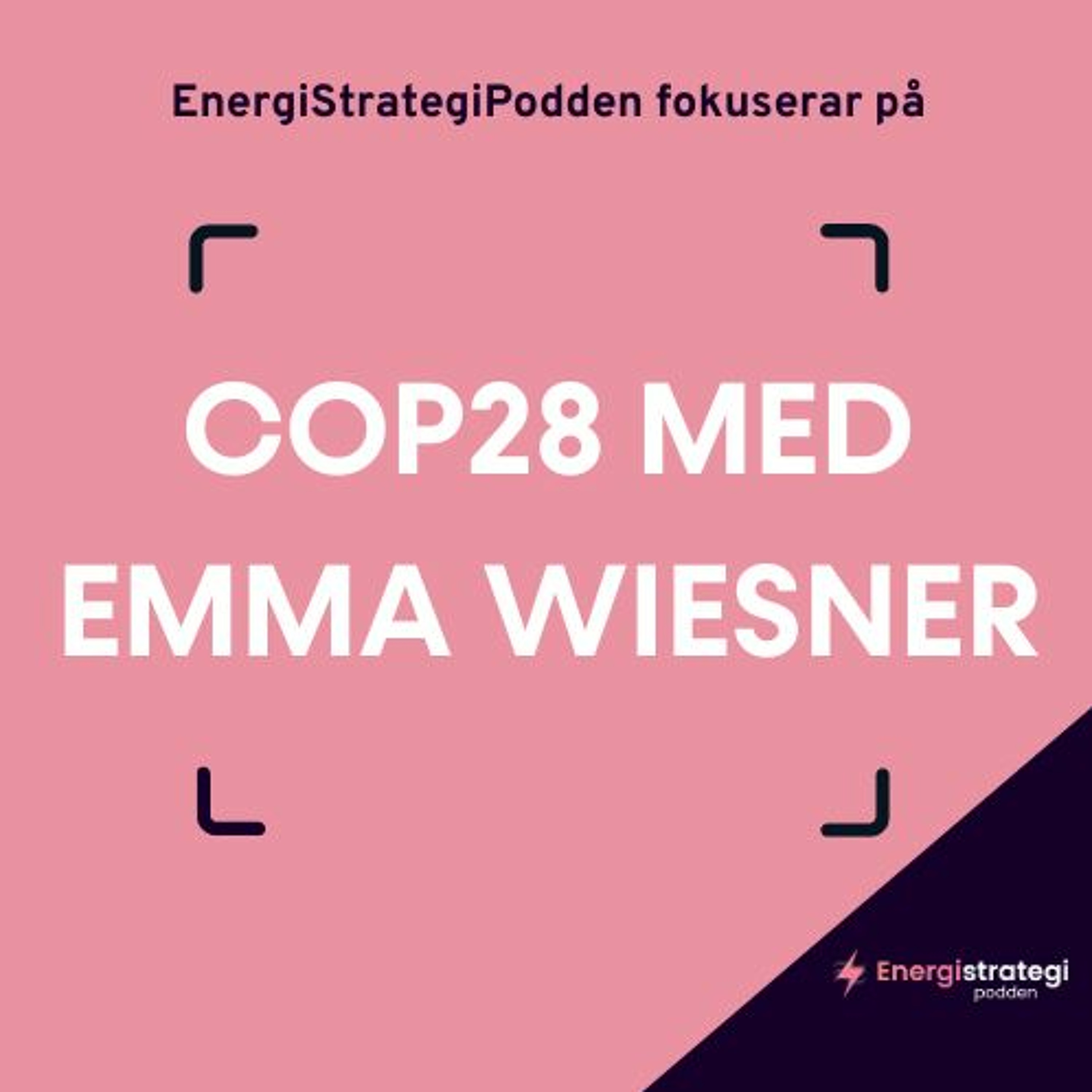 #223 - Energistrategipodden fokuserar på COP28 med Emma Wiesner, EU-parlamentariker (C) episode artwork
