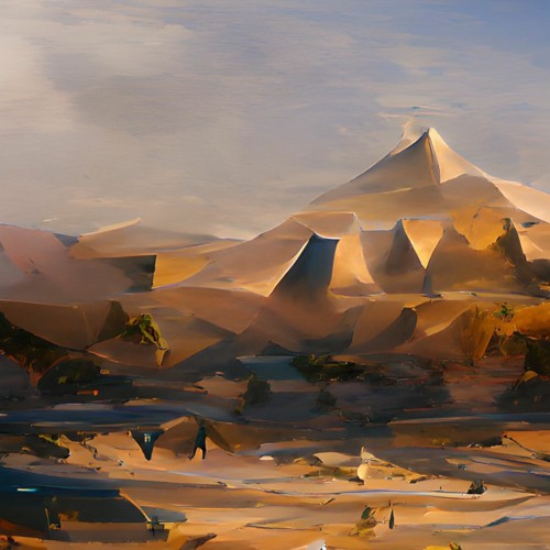 Scorched Desert Wasteland