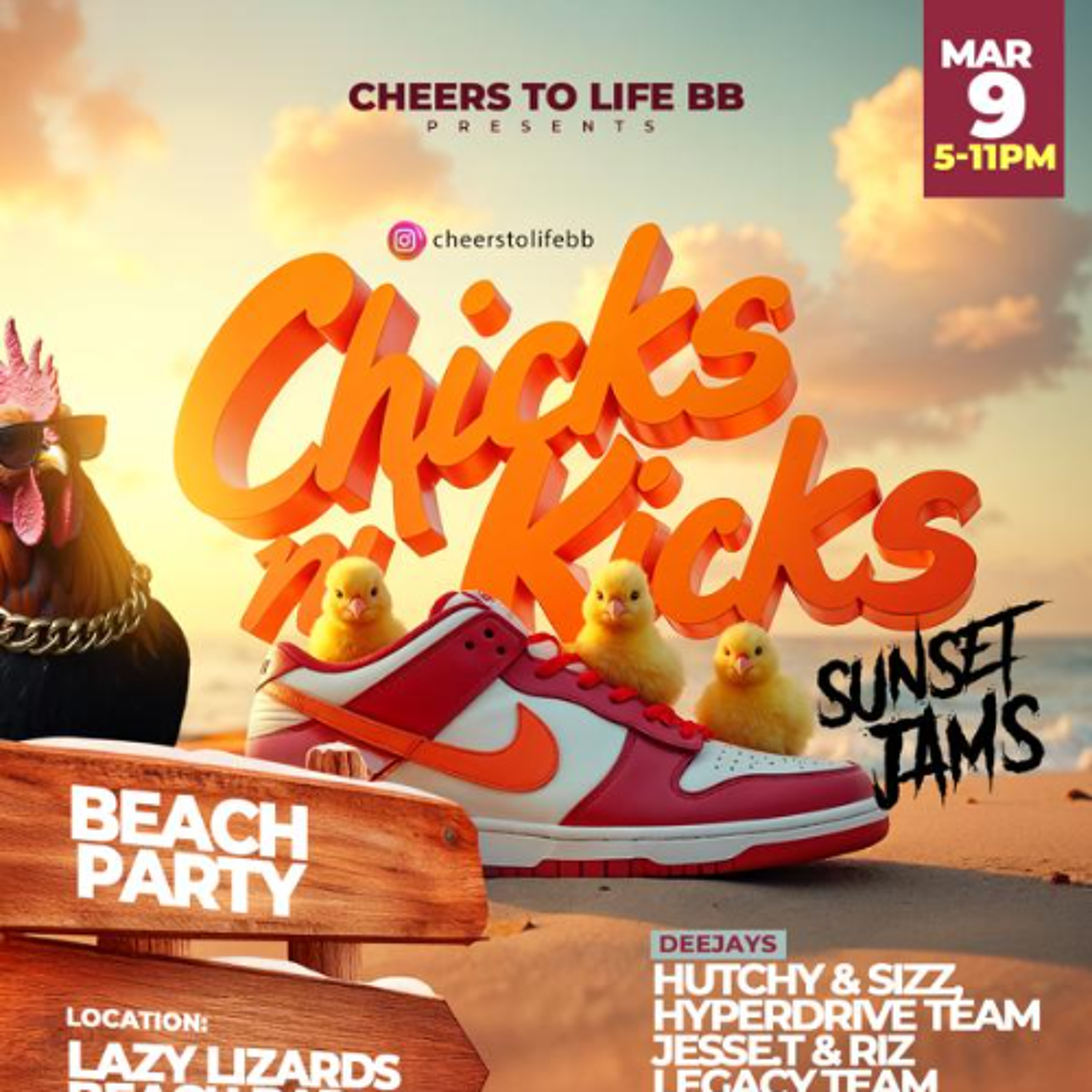 Chicks N Kicks 'Sunset Jams' Promo Mix