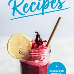 =[ My Delicious Journal - Make Your Own Family Cookbook filled with Recipes - Coctail Style, Ha