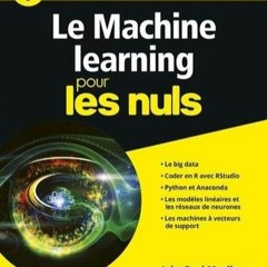 [Télécharger le livre] Le Machine Learning Pour les Nuls en téléchargement gratuit au format PDF