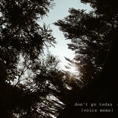 don't go today (voice memo)