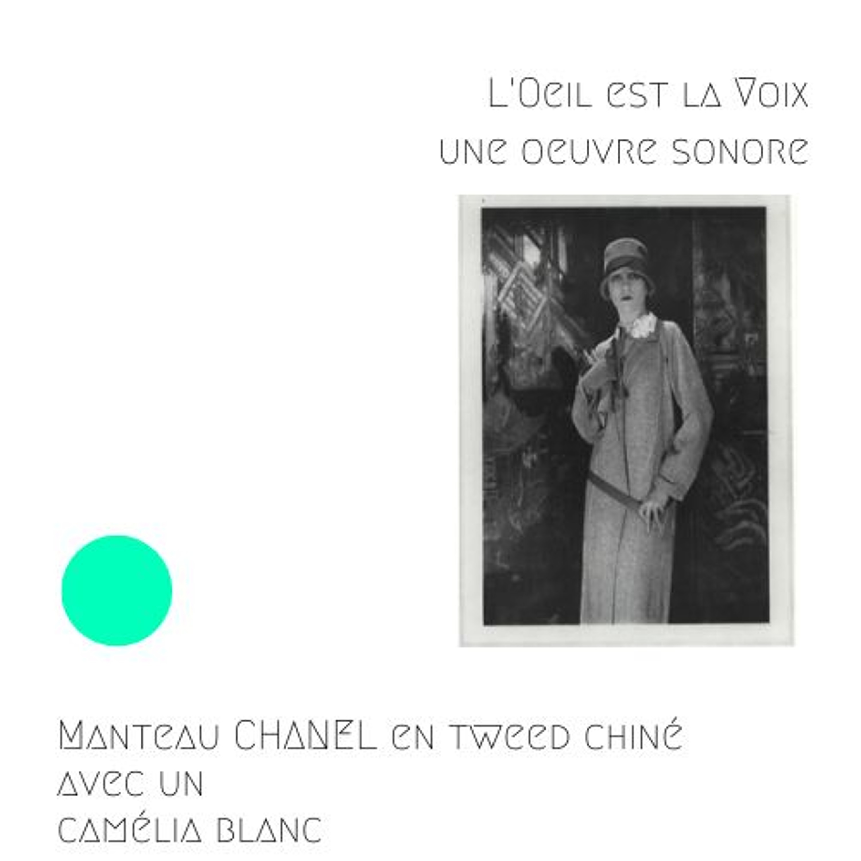 CHANEL - Manteau CHANEL en tweed chiné avec un camélia blanc, 1927, Edward Steichen