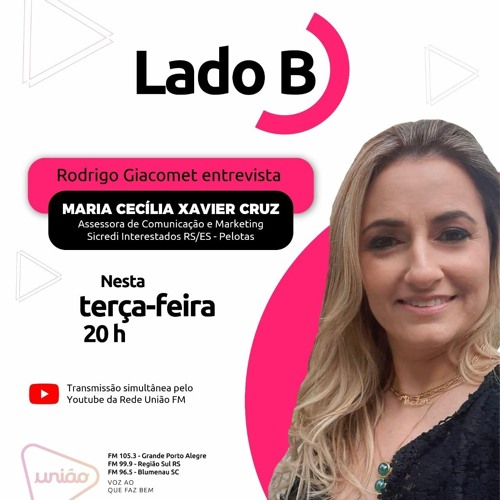 Maria
Cecília Em Ponto Cruz Stream Lado B - 14/06/2022 com Maria Cecília Xavier Cruz (Sicredi). by
