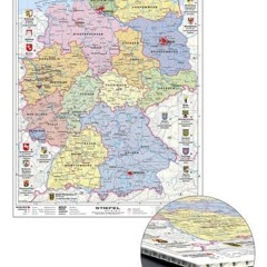 Deutschland politisch mit Wappen zum Pinnen auf Wabenplatte Ebook