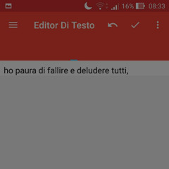 ho paura di fallire e deludere tutti