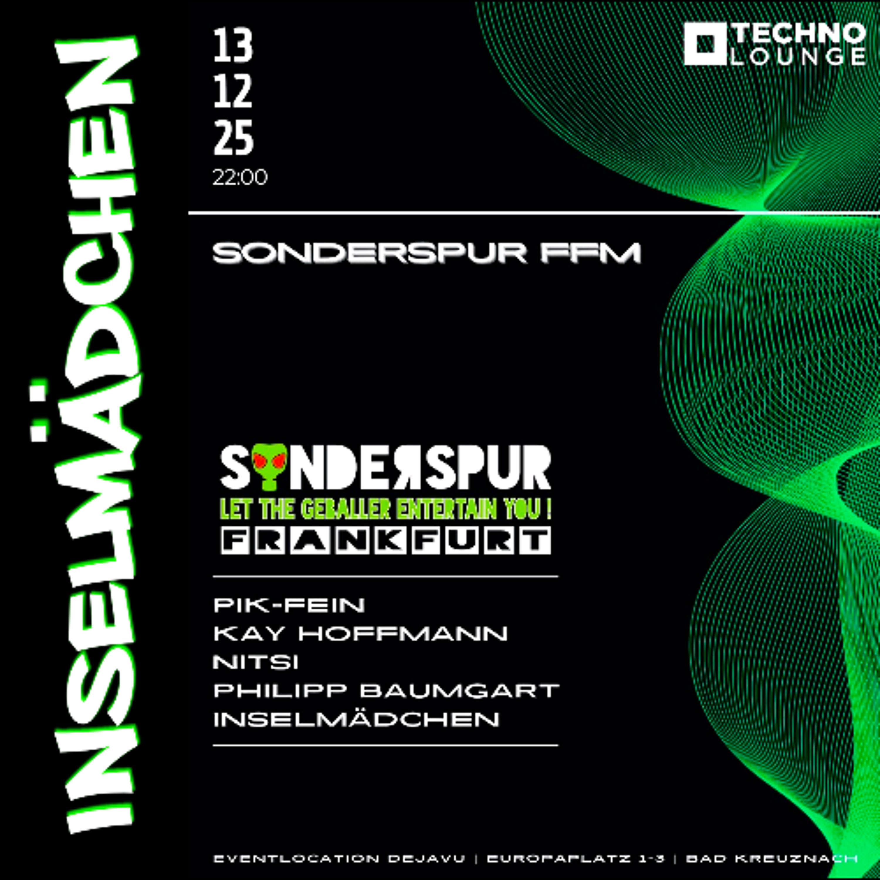inSeLMäDchEn @ SONDERSPUR meet TECHNO LOUNGE | DEJAVU - BAD KREUZENACH | 13.12.2025 episode artwork