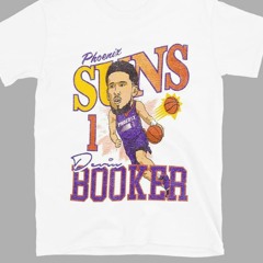 Phoenix Suns Devin Booker Caricature T-Shirt