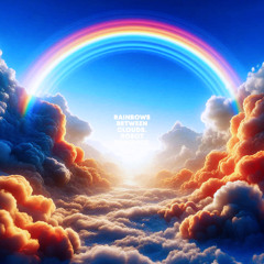 Rainbows between clouds