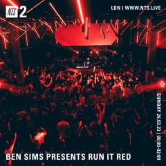 BEN SIMS Pres RUN IT RED 98. March 2023