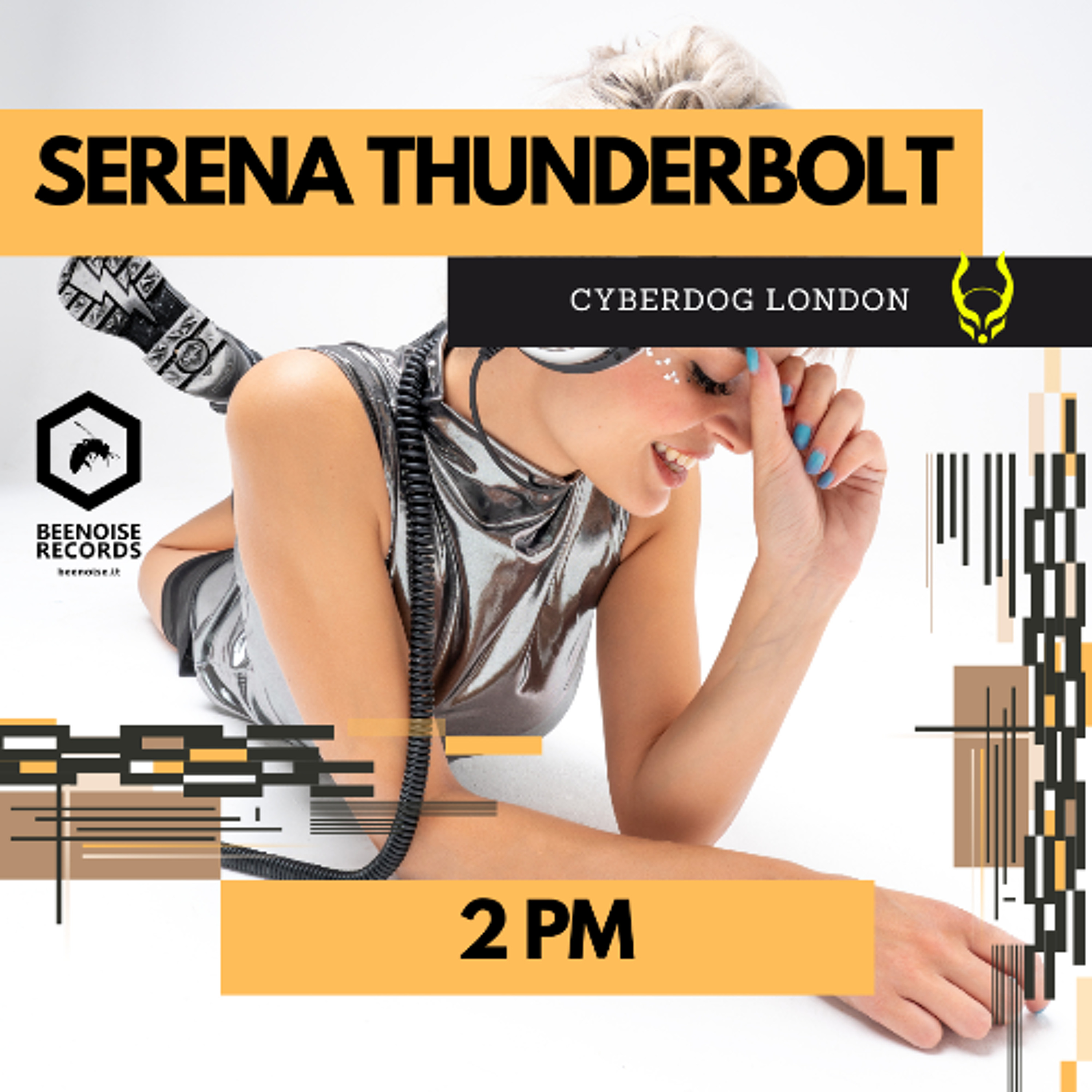 Serena Thunderbolt at Cyberdog London February 2024 episode artwork