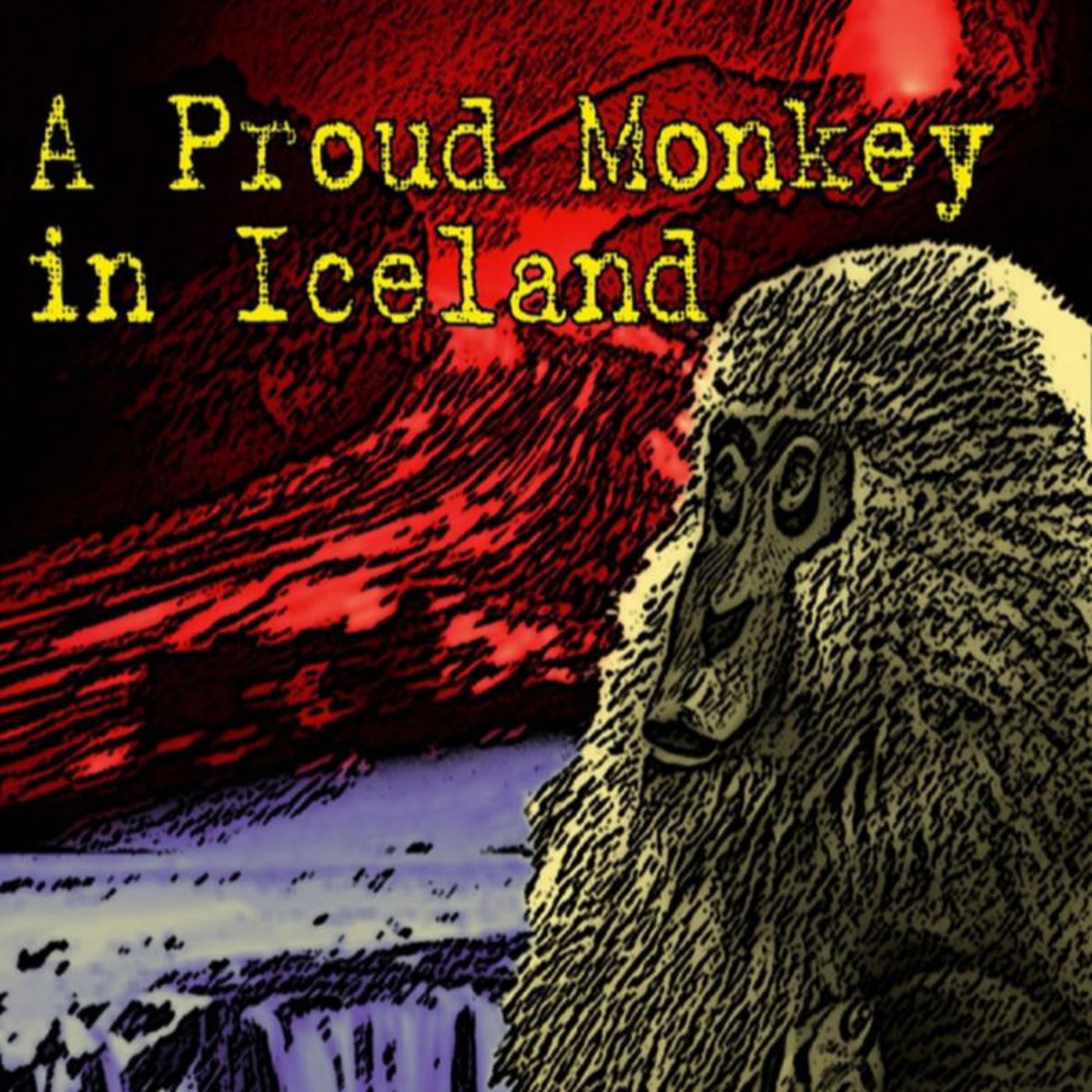 Author Glen Hodge of "A Proud Monkey in Iceland" episode artwork
