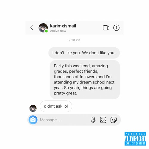 didn't ask lol (insta: karimxismail)