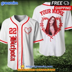 Karol G 22 Bichota Custom Name White Baseball Jersey