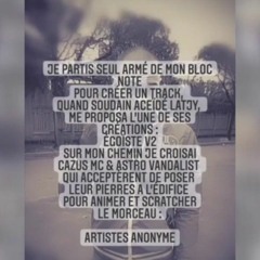 Artiste Anonyme - Fkone Mc Prod Latjy, cuts Astro Vandalist Animé par Cazus Mc