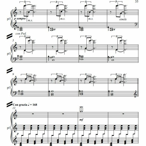 Pawel Strzelecki: 10. Prelude in A (Con malinconia) [12 Preludes for Piano (2007)].