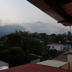 Postal Sonora desde Unión Juárez, Chiapas...México: "El Último Atardecer de Febrero"