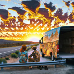 Un lever de soleil au bord de la Death Valley