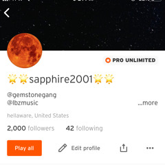 thank you for 2k followers & 1m plays w/ fooliedude