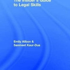 PDF Book The Insider's Guide to Legal Skills