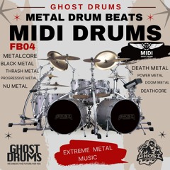 MIDI GHOST DRUMS - 26_MIDI DRUM FB04 - Metal - Raw Audio (demo)