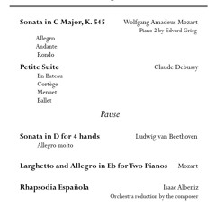 Mozart Larghetto And Allegro