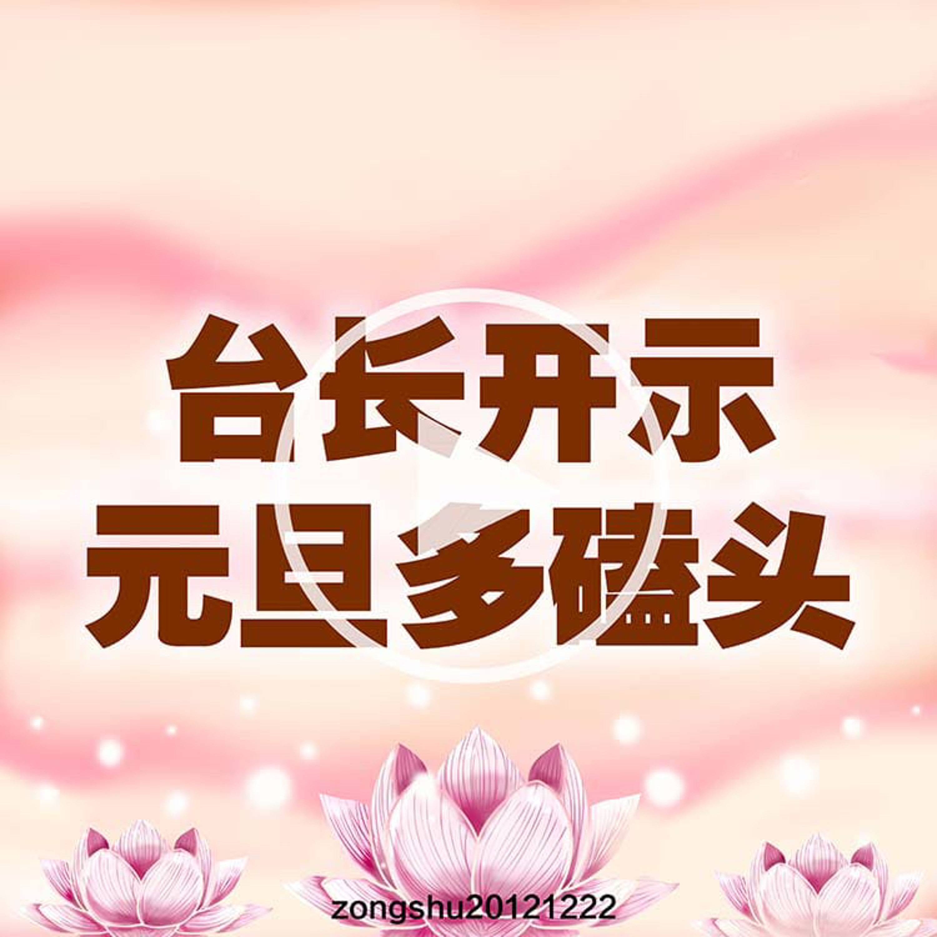台长开示元旦多磕头