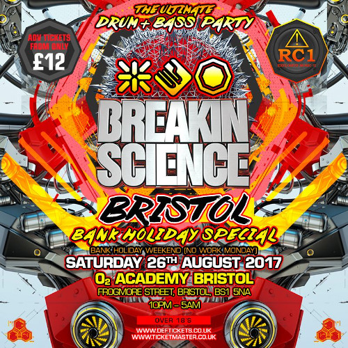 Brockie b2b Nicky BM - Det + Fatman D_Breakin Science Bristol_Aug 2017