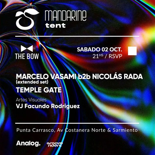 Temple Gate pres. Primitive - Live 02.10.21 @ Mandarine Tent w/ Nicolas Rada b2b Marcelo Vasami