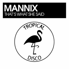 Mannix - That's What She Said (Snippet)