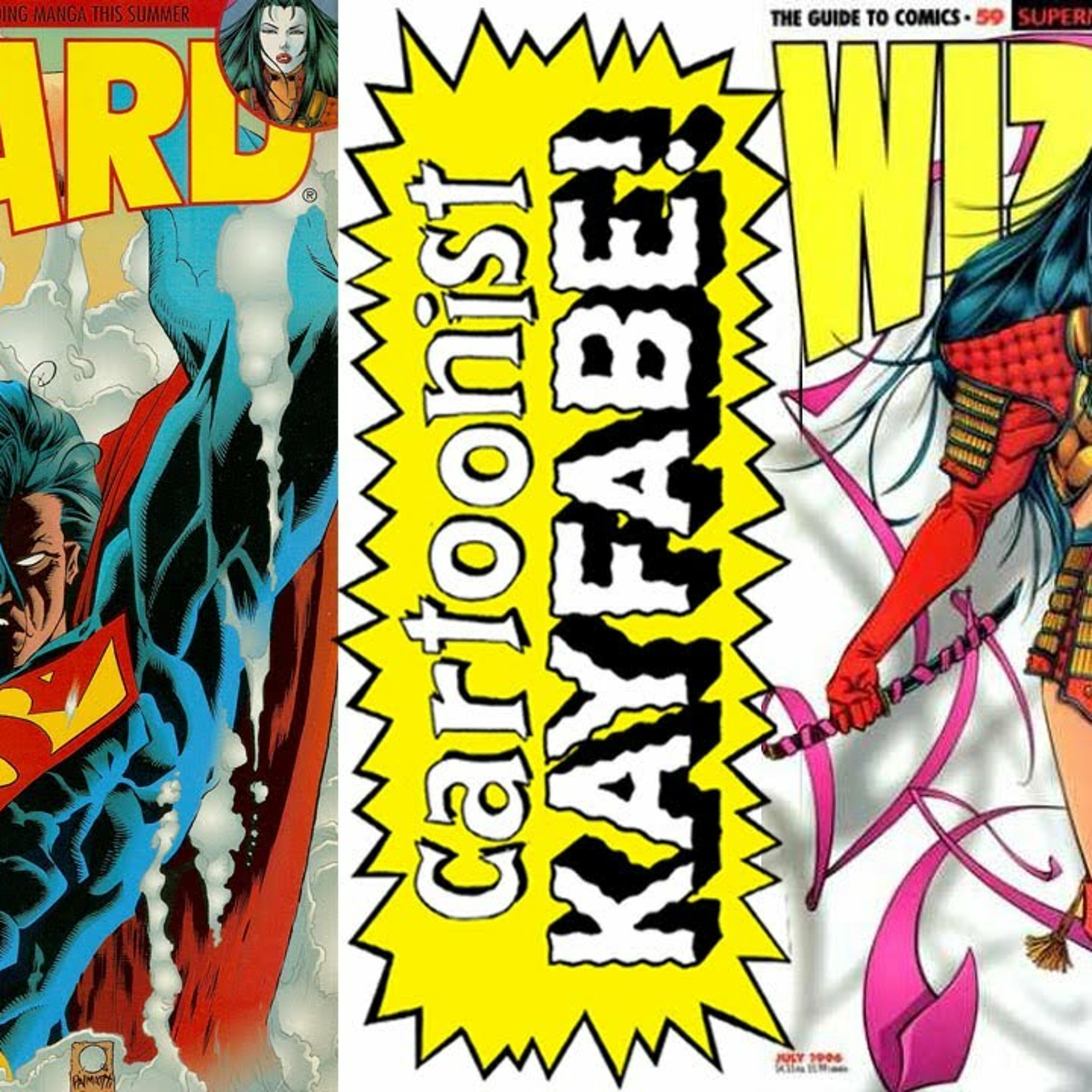 Wizard Magazine 59, July 1996. ONSLAUGHT, HEROES REBORN, and the DEATH OF MARVEL! episode artwork
