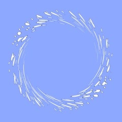 Radiating Beads Of Water