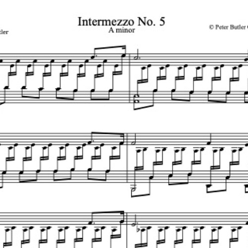Intermezzo No. 5 A minor 201006