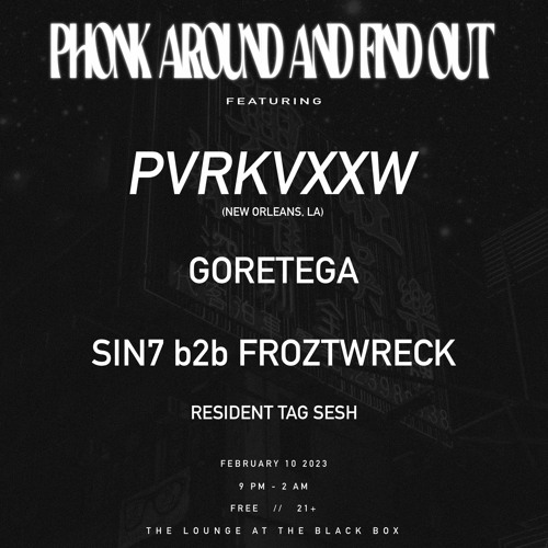 LIVE @ THE BLACK BOX 02.10.23 (FIRST HOUR)