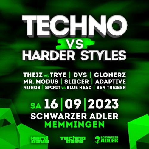 Adaptive at Techno vs Harder Styles 16.09.2023 (Millennium to Uptempo Set)