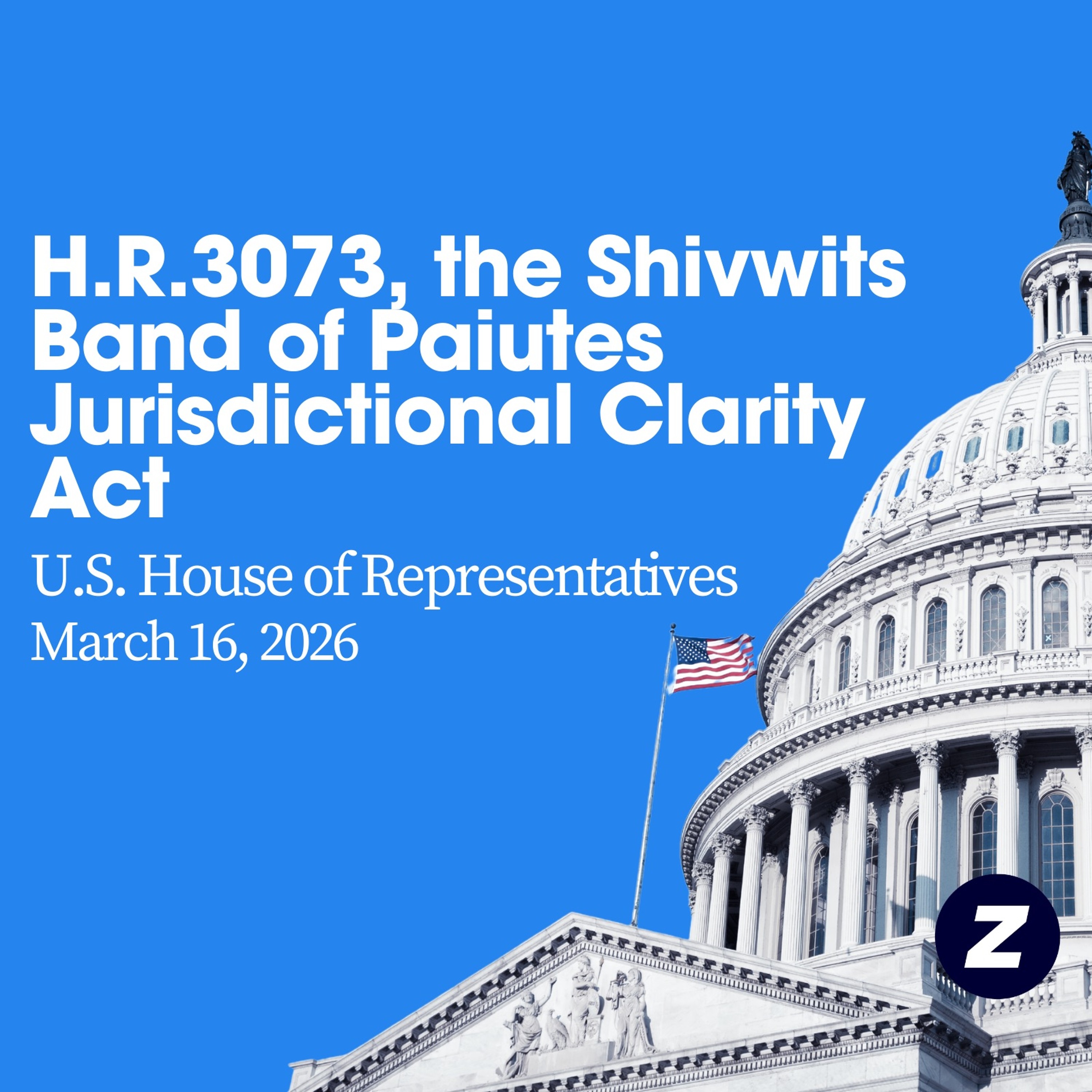 H.R.3073 - Shivwits Band of Paiutes Jurisdictional Clarity Act episode artwork