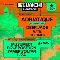 25-08 Brunch Electronik @ Joan Brossa Gardens, Montjuic - w/ Adriatique, Musumeci & more artists