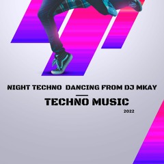 Night techno  dancing