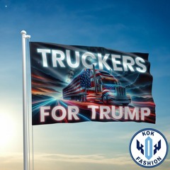 Truckers For Trump Flag