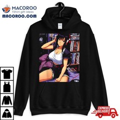 90s Retro Waifu Anime Girl Chill Lofi Music Shirt